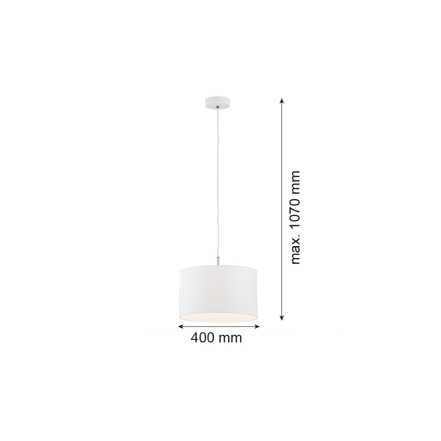 Argon 4343 - Lustre sur barre KARIN 1xE27/15W/230V blanc