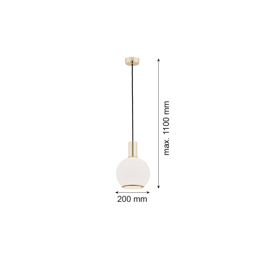 Argon 4357 - Hängeleuchte SAGUNTO 1xE27/15W/230V Durchschn. 20 cm messing