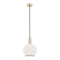 Argon 4357 - Lampadario a sospensione con filo SAGUNTO 1xE27/15W/230V d. 20 cm ottone