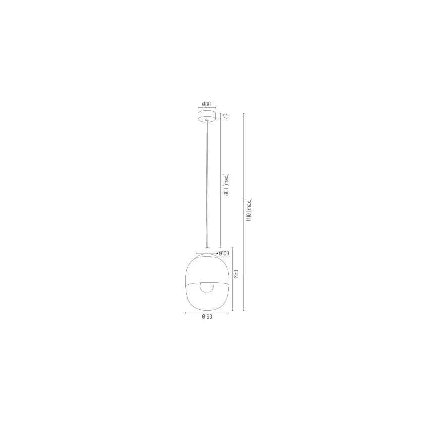 Argon 4675 - Lampadario su filo BALTIMORE 1xE27/15W/230V oro