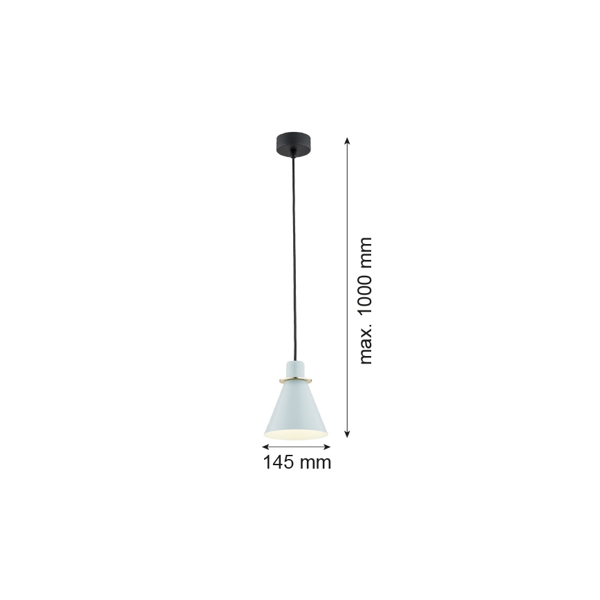 Argon 4682 - Suspension filaire BEVERLY 1xE27/15W/230V bleu/gold