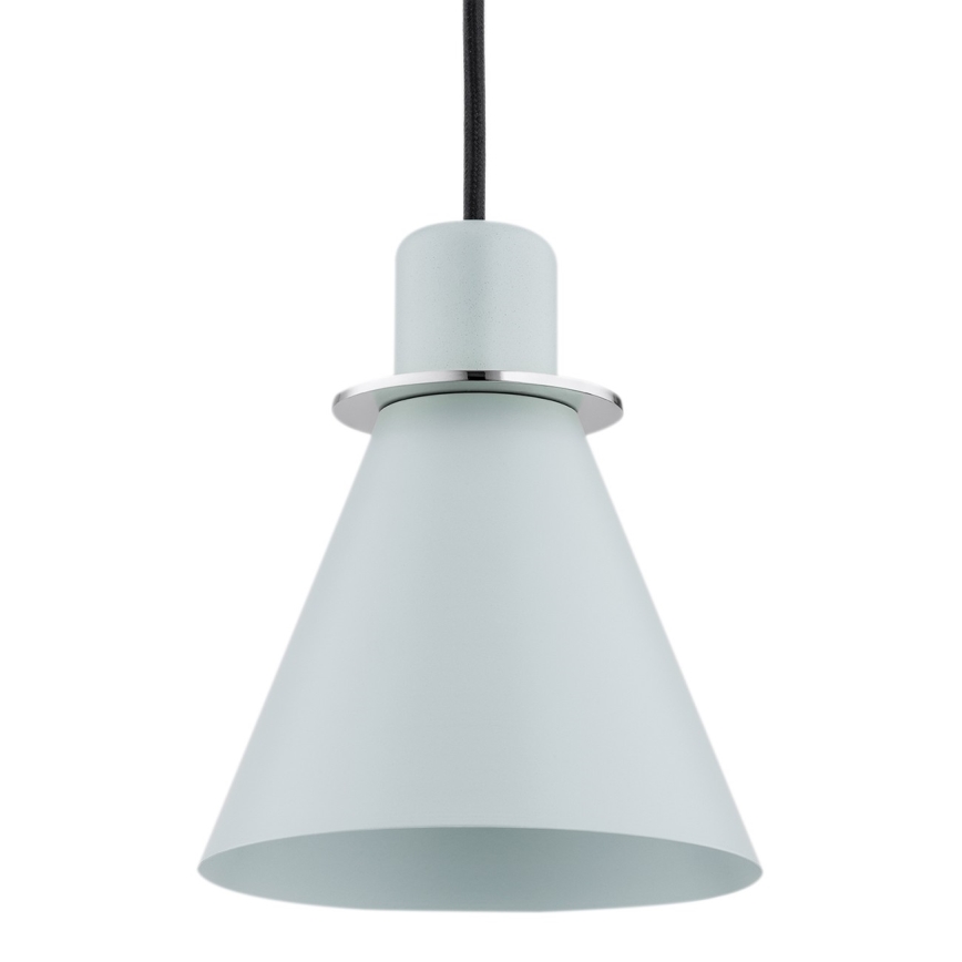 Argon 4683 - Lampadario su filo BEVERLY 1xE27/15W/230V blu/cromo lucido