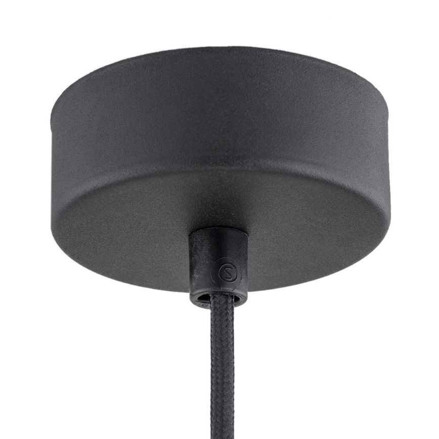 Argon 4688 - Lampadario su filo BEVERLY 1xE27/15W/230V nero/cromo luminoso