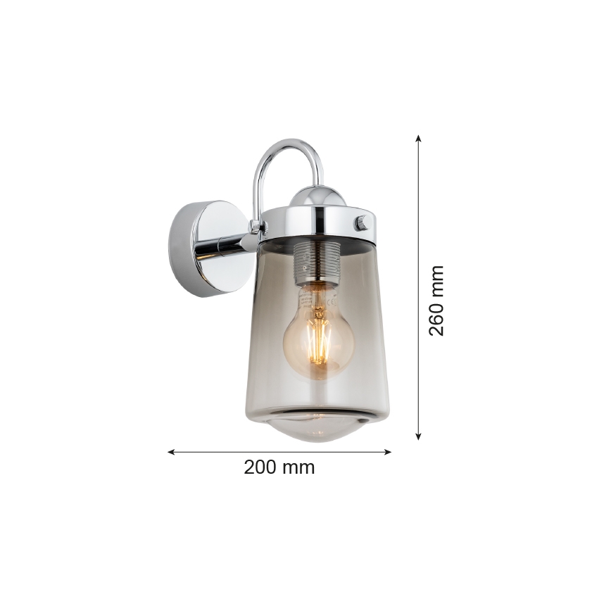 Argon 4718 - Applique da bagno PASADENA 1xE27/15W/230V IP44