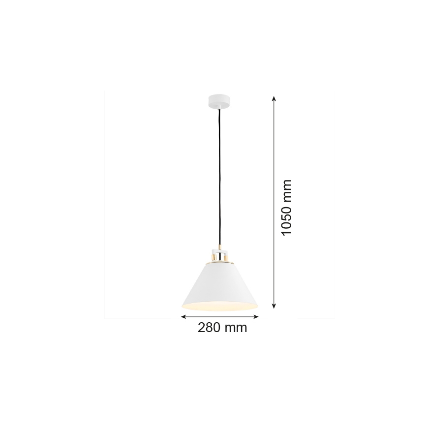 Argon 4914 - Hängeleuchte ORTE 1xE27/15W/230V weiß
