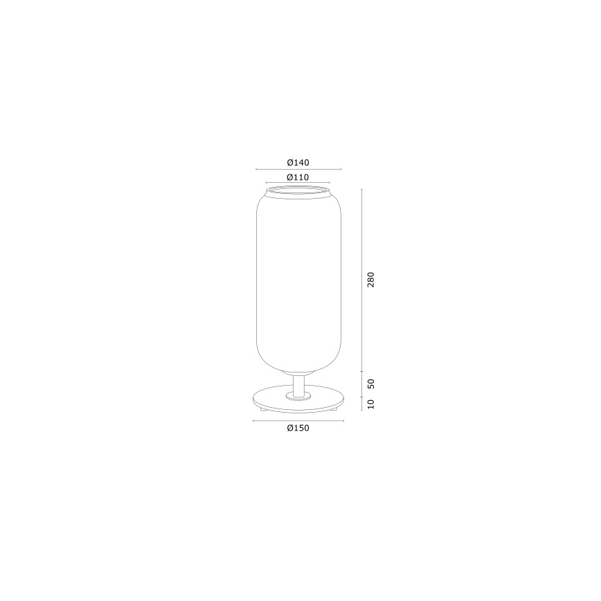 Argon 4994 - Lampada da tavolo VALIANO 1xE27/15W/230V nero/bianco/oro