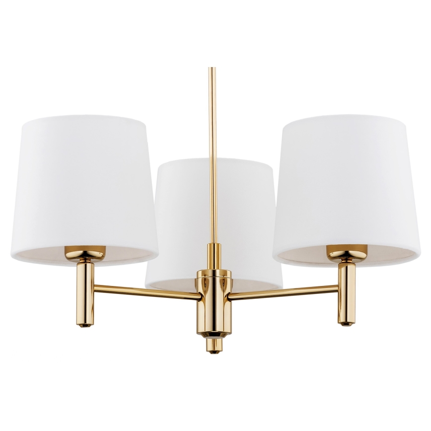 Argon 6110 - Lampadario a sospensione con supporto rigido PONTE 3xE27/15W/230V