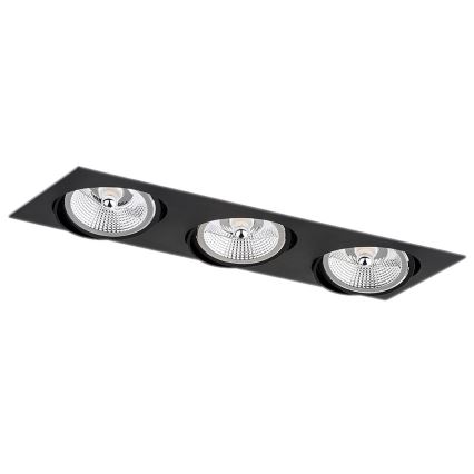 Argon 6116 - Faretto da incasso a OLIMP 3xGU10-AR111/12W/230V nero