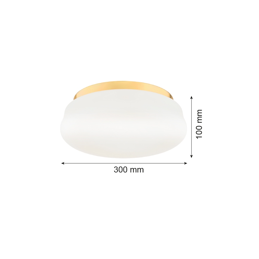 Argon 6142 - plafonnier OMBRA 3xE27/15W/230V doré/blanc