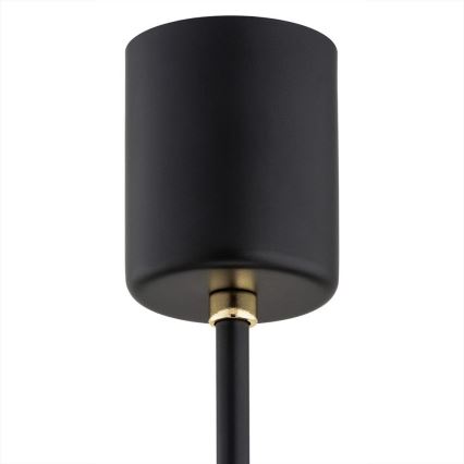 Argon 6143 - Lampadario su palo CAMELOT PLUS 3xE27/15W/230V nero/bianco/oro