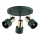 Argon 6196 - Luce Spot DORIA 3xE27/15W/230V verde/ottone