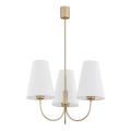 Argon 6267 - Hängeleuchte an Stange SAFIANO 3xE27/15W/230V golden