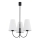 Argon 6268 - Lampadario a sospensione con supporto rigido SAFIANO 3xE27/15W/230V nero