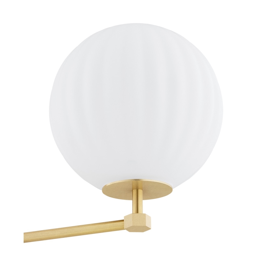 Argon 6307 - Lampadario a sospensione con supporto rigido PALOMA 3xE14/7W/230V oro/bianco
