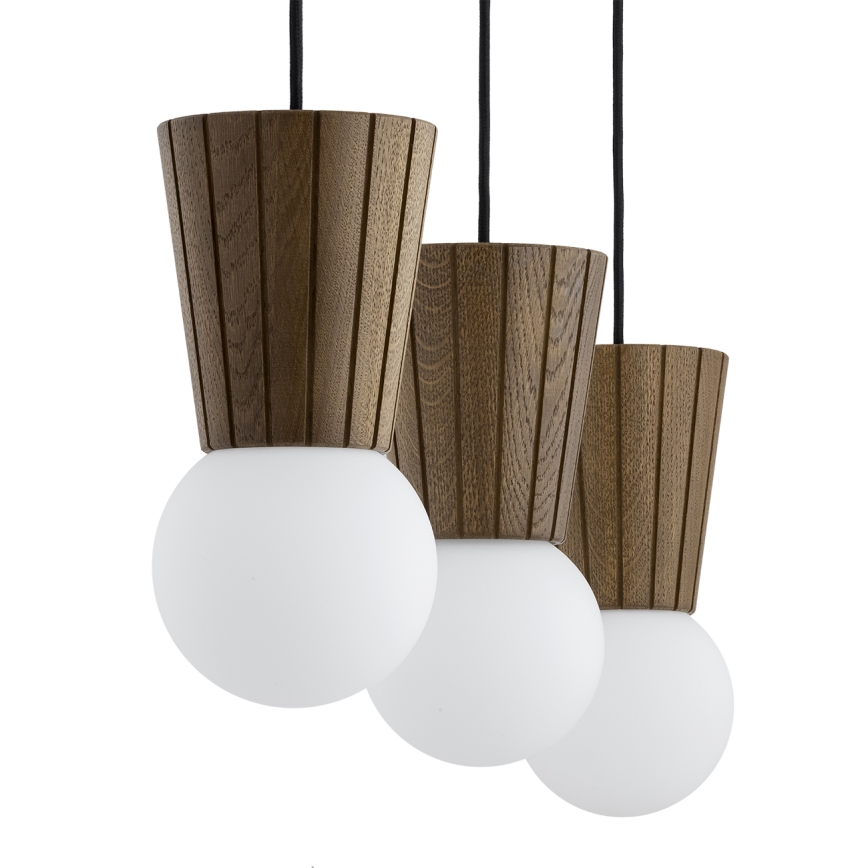 Argon 6358 - Badezimmer-Pendelleuchte an Kabel VOLANTE 3xG9/6W/230V IP44 braun