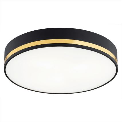 Argon 7041 - Deckenleuchte AMORE 2xE27/15W/230V Durchschn. 35 cm schwarz/gold