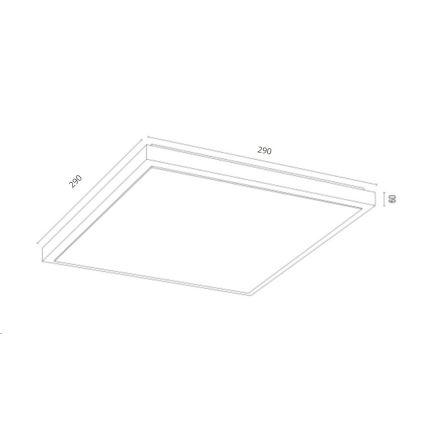 Argon 7167 - Plafoniera CARLSON 2xE27/15W/230V 29x29 cm oro