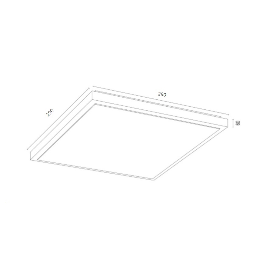 Argon 7167 - Plafoniera CARLSON 2xE27/15W/230V 29x29 cm oro