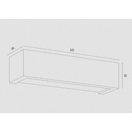 Argon 7169 - Applique CASERTA 2xE27/15W/230V 42 cm