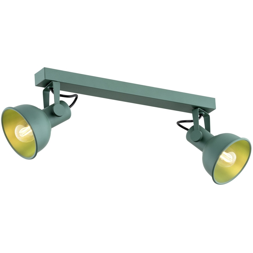 Argon 7174 - Faretto LENORA 2xE14/7W/230V verde