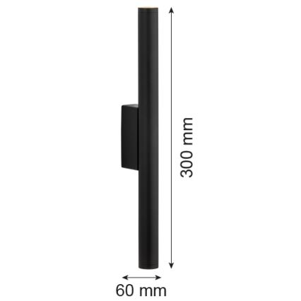 Argon 7222 - Applique a LED GRECO 2xLED/4,2W/230V 3000K nero