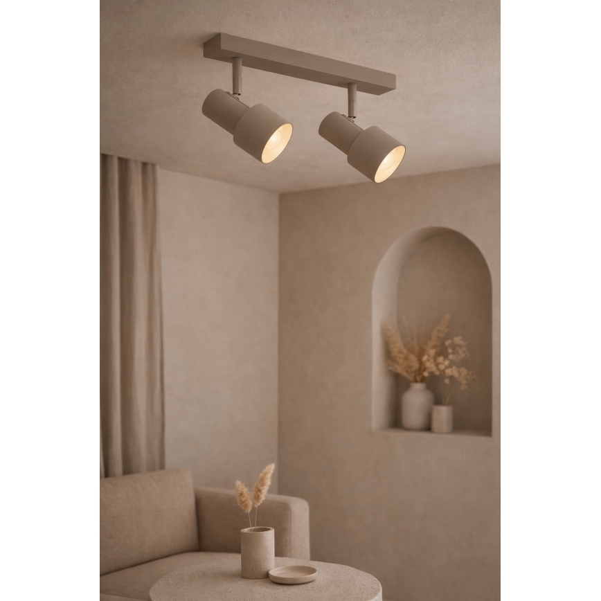 Argon 7294 - Faretto DOR 2xE27/15W/230V beige