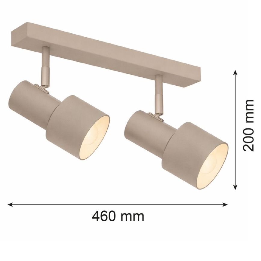 Argon 7294 - Spot DOR 2xE27/15W/230V beige