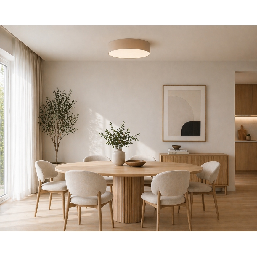 Argon 7298 - Deckenleuchte DARLINGOS 2xE27/15W/230V Ø 35 cm beige