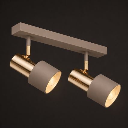 Argon 7299 - Spotleuchte DOR 2xE27/15W/230V gold/beige