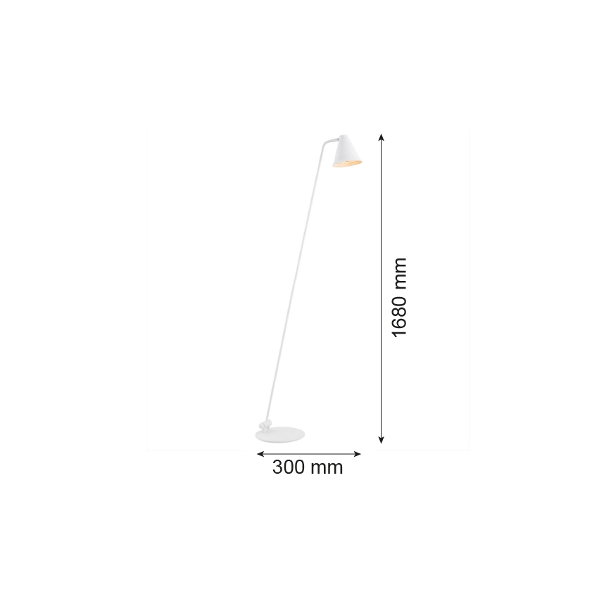 Argon 8001 - Lampadaire AVALONE 1xE27/15W/230V blanc