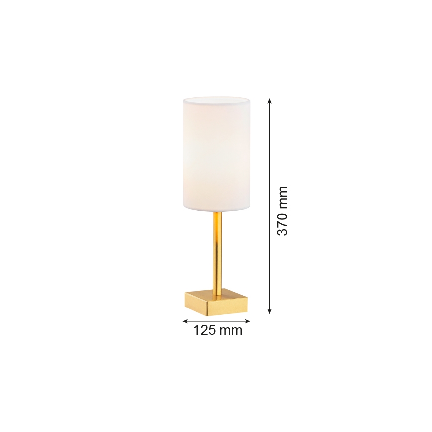 Argon 8030 - Tischlampe ABRUZZO 1xE14/7W/230V messing/weiß