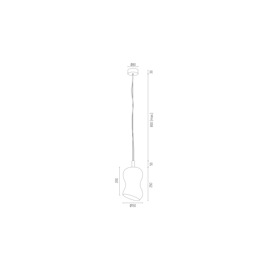 Argon 8038 - Lampadario a sospensione con filo SALERNO 1xE27/15W/230V oro