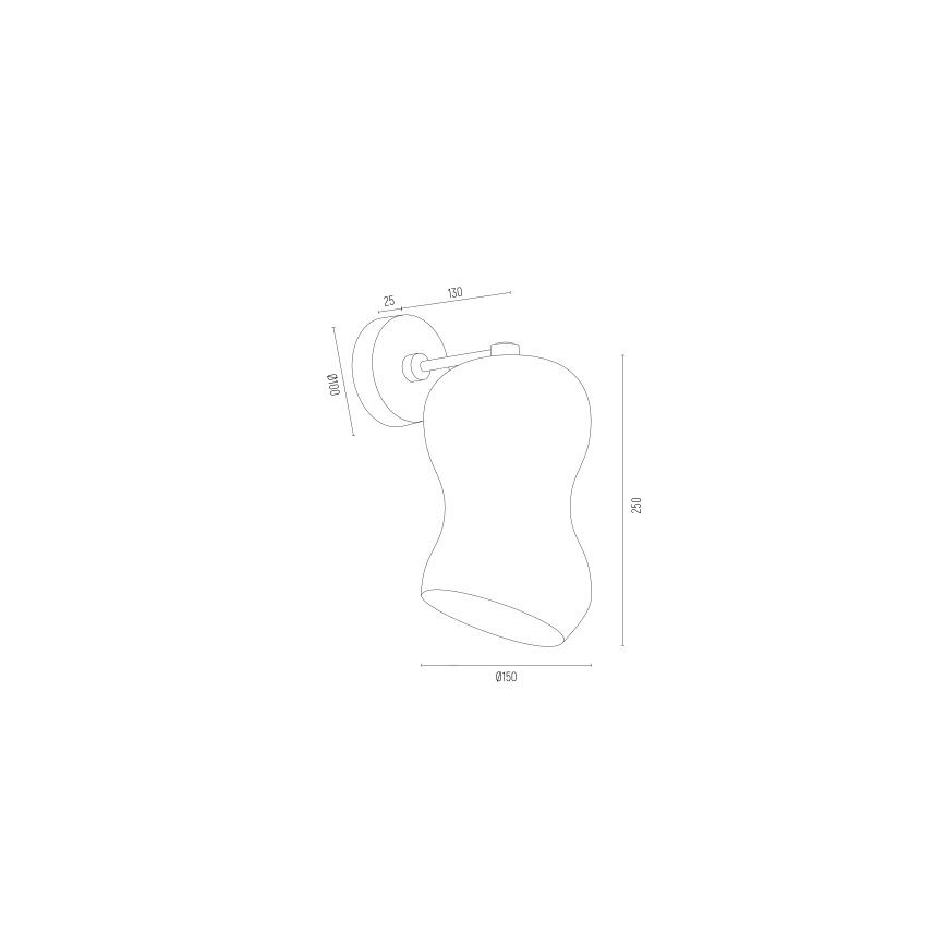Argon 8046 - Applique murale SALERNO 1xE27/15W/230V doré