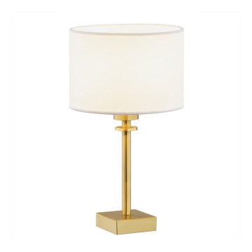 Argon 8047 - Lampada da tavolo ABBANO 1xE27/15W/230V ottone/bianco