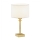 Argon 8047 - Lampada da tavolo ABBANO 1xE27/15W/230V ottone/bianco