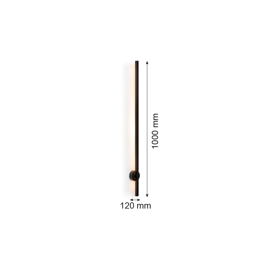 Argon 8051 - Applique a LED ASSE LED/10W/230V nero
