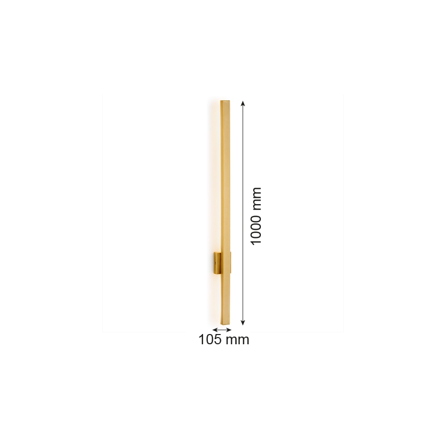 Argon 8053 - Applique a LED ASSE LED/10W/230V oro