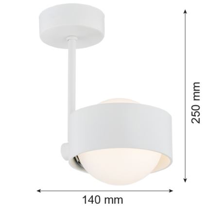 Argon 8058 - Lampadario su palo MASSIMO PLUS 1xG9/6W/230V bianco