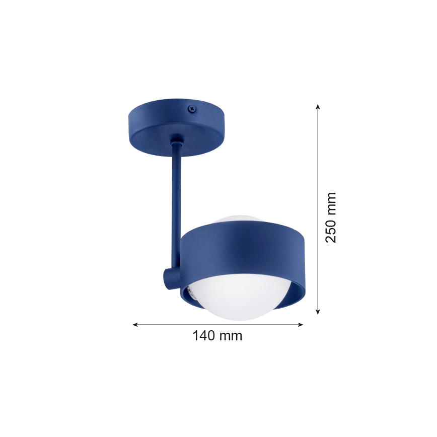 Argon 8062 - Lampadario su palo MASSIMO PLUS 1xG9/6W/230V blu