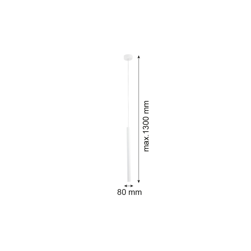 Argon 8066 - Lampadario a sospensione con filo ETNA 1xG9/6W/230V bianco