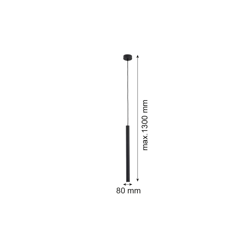 Argon 8067 - Suspension filaire ETNA 1xG9/6W/230V noire