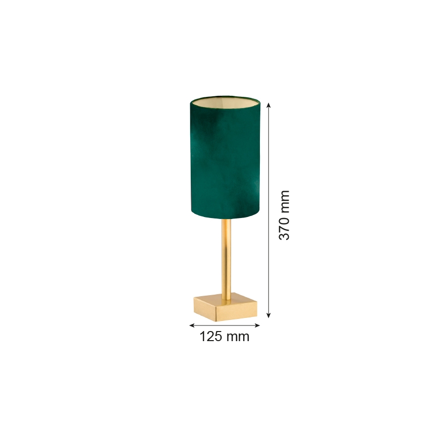 Argon 8108 - Lampada da tavolo ABRUZZO 1xE14/7W/230V ottone/verde