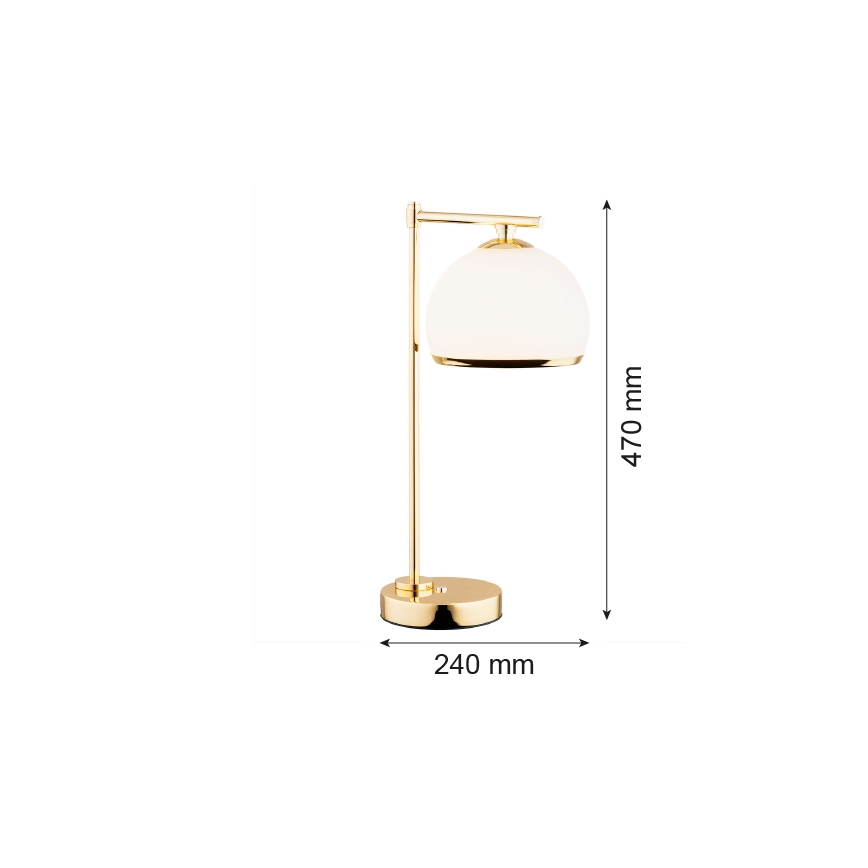 Argon 8120 - Lampe de table MARBELLA 1xE27/15W/230V laiton