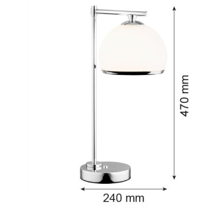 Argon 8121 -  Lampe de table MARBELLA 1xE27/15W/230V chrome brillant