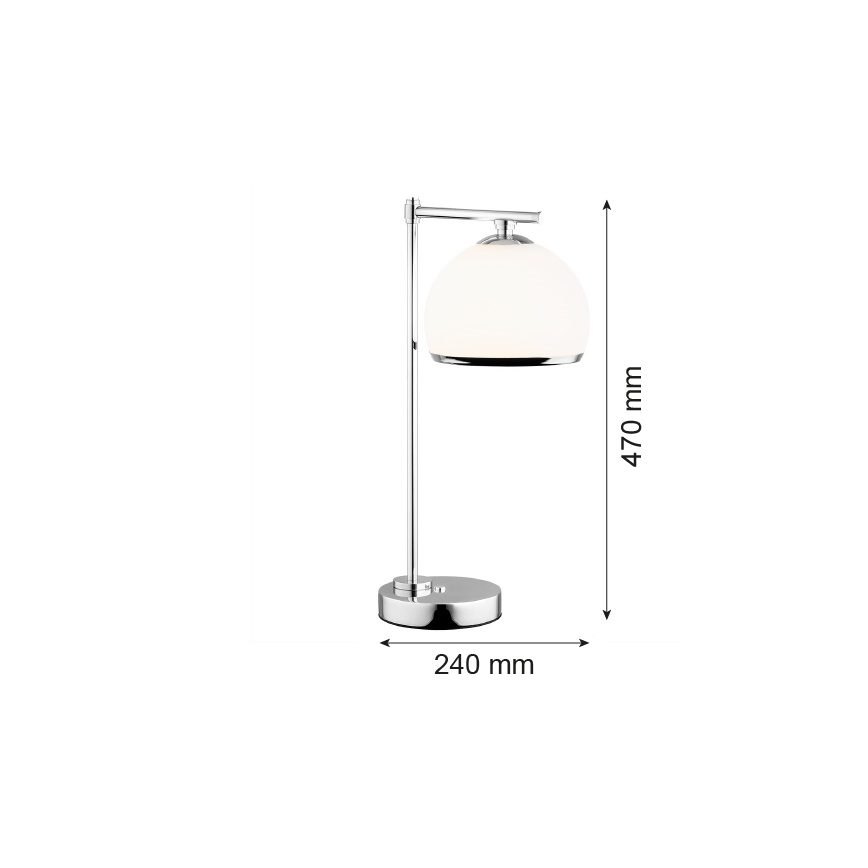 Argon 8121 -  Lampe de table MARBELLA 1xE27/15W/230V chrome brillant