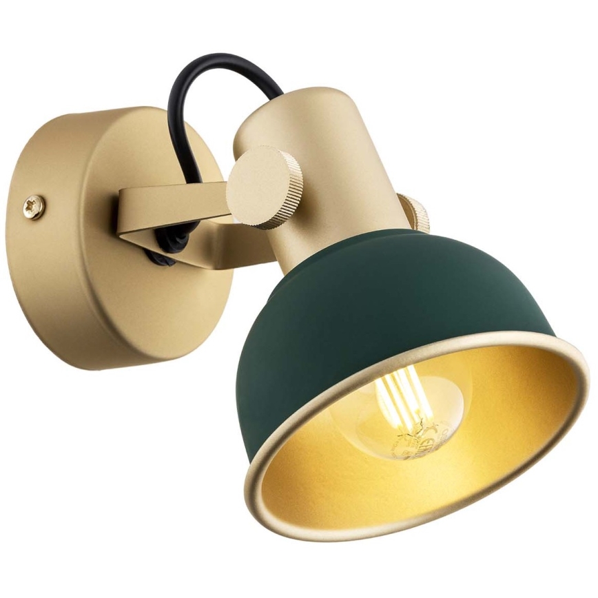Argon 8247 - Faretto LENORA 1xE14/7W/230V oro/verde