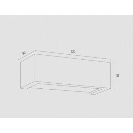 Argon 8249 - Applique CASERTA 1xE27/15W/230V 22 cm