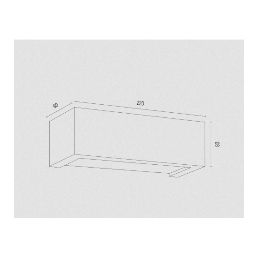 Argon 8249 - Applique CASERTA 1xE27/15W/230V 22 cm