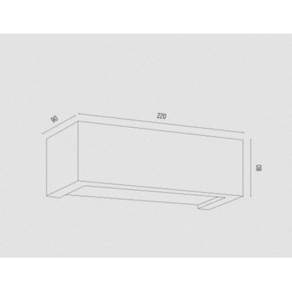Argon 8251 - Applique CASERTA 1xE27/15W/230V 22 cm