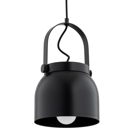 Argon 8281 - Lampadario a sospensione con filo LOGAN 1xE27/15W/230V diametro 20 cm nero